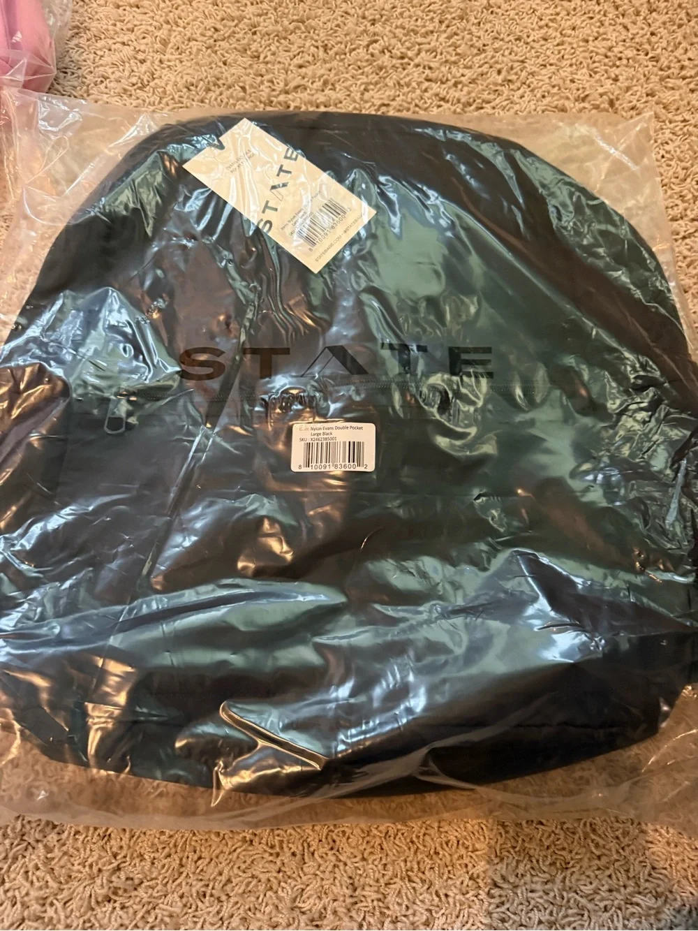 STATE Evans Double Pocket Large Backpack - Black NWT